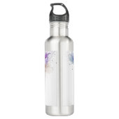 Aquarell-Kolibri Edelstahlflasche (Rückseite)