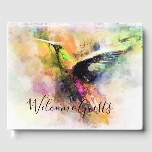 Aquarell Kolibri Gästebuch