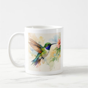 Aquarell Kolibri Kaffeetasse