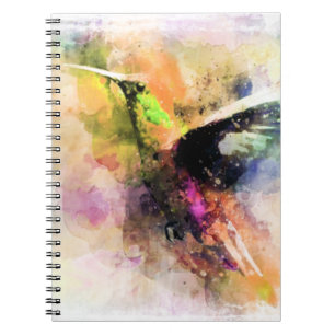 Aquarell Kolibri Notizblock