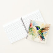 Aquarell Kolibri Notizblock (Innenseite)