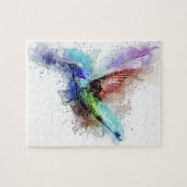 Aquarell-Kolibri Puzzle (Horizontal)
