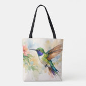 Aquarell Kolibri Tasche (Rückseite)
