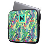 Aquarell-Kolibris | addieren Ihre Initiale Laptopschutzhülle (Vorderseite Links)