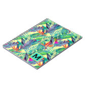 Aquarell-Kolibris | addieren Ihre Initiale Notizblock (Linke Seite)