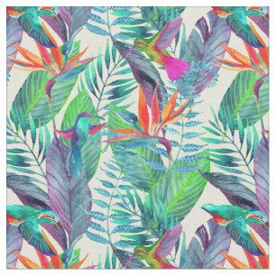 Aquarell-Kolibris Stoff