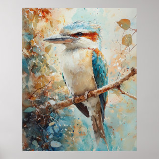 Aquarell Kookaburra Poster