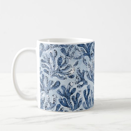 Aquarell Koralle Kaffeetasse (Links)