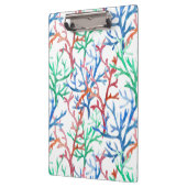 Aquarell-Korallen-Muster Klemmbrett (Links)