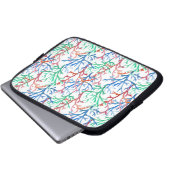 Aquarell-Korallen-Muster Laptopschutzhülle (Vorne Knopf)