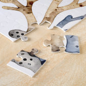 Aquarell-Korallenriff-Muster Puzzle (Seite)