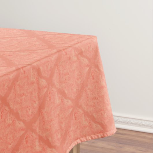 Aquarell-korallenroter Block Tischdecke (Beispiel)