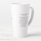 Aquarell Korn Astrologie Zodiac | Monogramm Milchtasse (Rechte Ecke)
