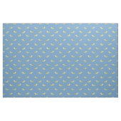 Aquarell-Krokodile auf Blau Stoff (Fat Quarter (45,7 x 55,9 cm))