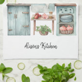 Aquarell Küche Sink Küchentuch (Gefaltet)