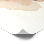 Aquarell-Kunst Barcelona Poster (Ecke)