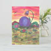 Aquarell Kunst Illustration Ostereier Feiertagskarte (Stehend Vorderseite)