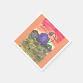 Aquarell Kunst Illustration Ostereier Serviette (Ecke)