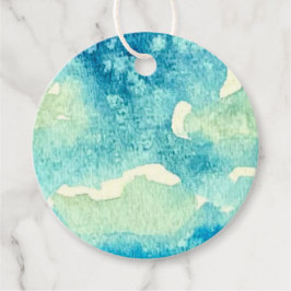 Aquarell-Kunst Wolken Geschenkanhänger
