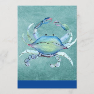 Aquarell-Kunstkrebs Einladung