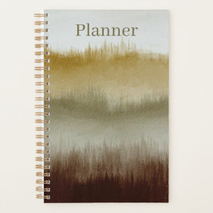 Aquarell-Kunstplaner 14 x 21,5 cm Braun Planer