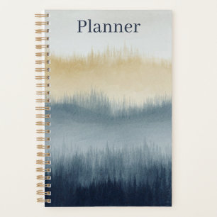 Aquarell-Kunstplaner   5,5x8,5   Blau Planer