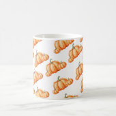 Aquarell-Kürbis-Herbstmuster Kaffeetasse (Mittel)