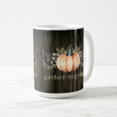 Aquarell-Kürbis Kaffeetasse (VorderseiteRechts)