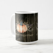 Aquarell-Kürbis Kaffeetasse (Vorderseite Links)