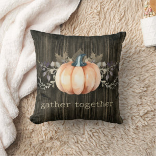 Aquarell-Kürbis Kissen