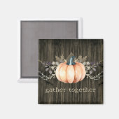 Aquarell-Kürbis Magnet (Vorderseite/Rückseite)