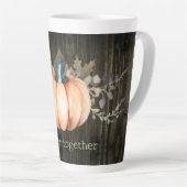 Aquarell-Kürbis Milchtasse (Rechte Ecke)