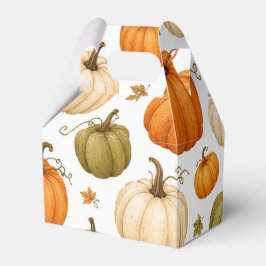 Aquarell-Kürbismuster Herbstkürbisse  Geschenkschachtel