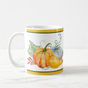 Aquarell-Kürbisse Kaffeetasse