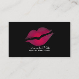 Aquarell-Kuss Visitenkarte