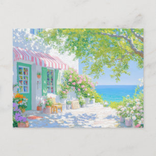 Aquarell-Küstenkunst-Postkarte Postkarte
