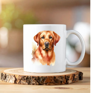 Aquarell Labrador Golden Personalize Jumbo-Tasse