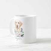 Aquarell-Labrador Retriever Kaffeetasse (Vorderseite Links)
