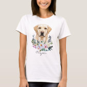 Aquarell-Labrador Retriever T-Shirt (Vorderseite)