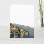 Aquarell-Lake-Como-Elegante Hochzeit Programm (Rückseite)