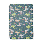 Aquarell-Lama-Flaggen-Muster Badematte (Vorderseite Vertikal)