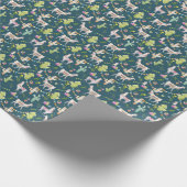 Aquarell-Lama-Flaggen-Muster Geschenkpapier (Ecke)