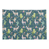 Aquarell-Lama-Flaggen-Muster Kissenbezug (Rückseite-Rechts)