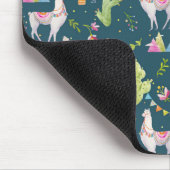 Aquarell-Lama-Flaggen-Muster Mousepad (Ecke)