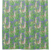 Aquarell-Lama u. Catus Muster Duschvorhang (Vorderseite)