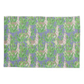 Aquarell-Lama u. Catus Muster Kissenbezug (Rückseite-Links)