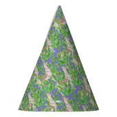 Aquarell-Lama u. Catus Muster Partyhütchen (Links)