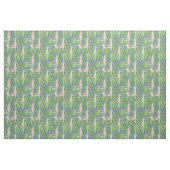 Aquarell-Lama u. Catus Muster Stoff (Fat Quarter (45,7 x 55,9 cm))