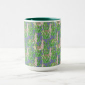 Aquarell-Lama u. Catus Muster Tasse (Zentrum)