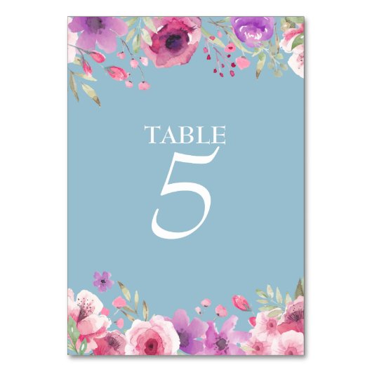 Aquarell-Landgarten-Rosen-Tischnummer Tischnummer (Rückseite)